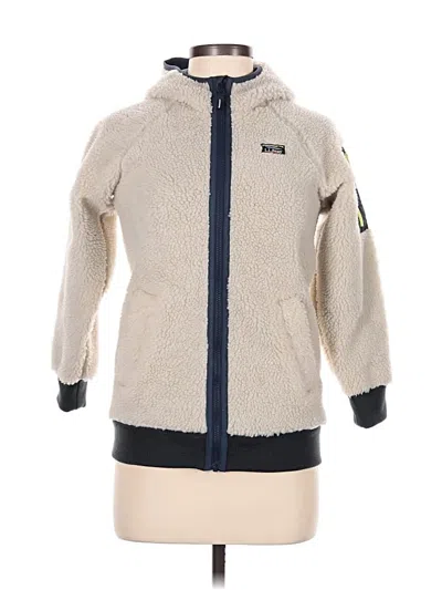 Pre-owned L.l.bean Fleece Jacket In Ivory
