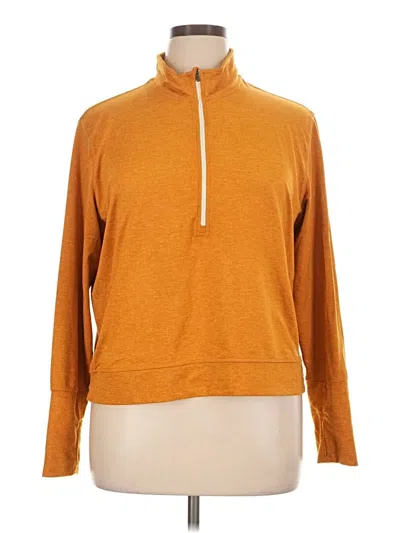 Pre-owned L.l.bean Fleece Jacket In Orange