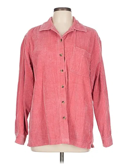 Pre-owned L.l.bean Fleece Jacket In Pink