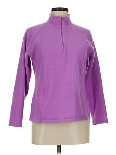 Pre-owned L.l.bean Fleece Jacket In Purple