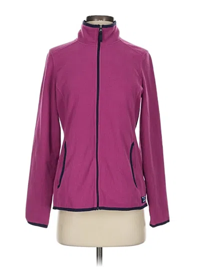 Pre-owned L.l.bean Fleece Jacket In Purple