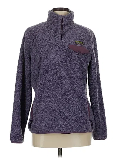 Pre-owned L.l.bean Fleece Jacket In Purple