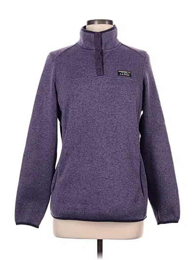 Pre-owned L.l.bean Fleece Jacket In Purple