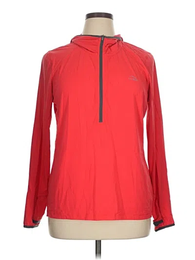 Pre-owned L.l.bean Fleece Jacket In Red