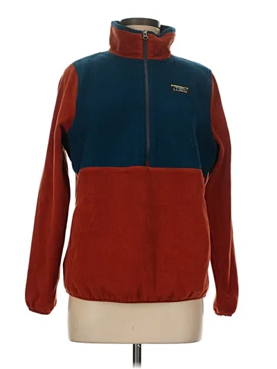 Pre-owned L.l.bean Fleece Jacket In Red