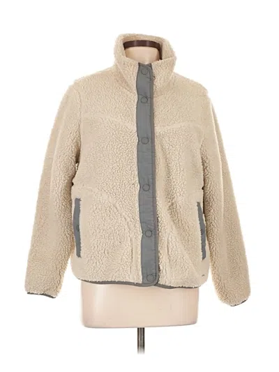 Pre-owned L.l.bean Fleece Jacket In Tan