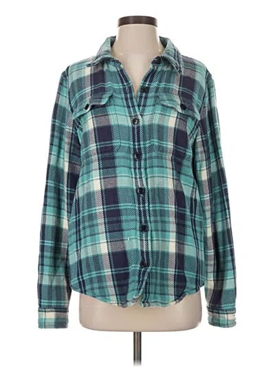 Pre-owned L.l.bean Fleece Jacket In Teal