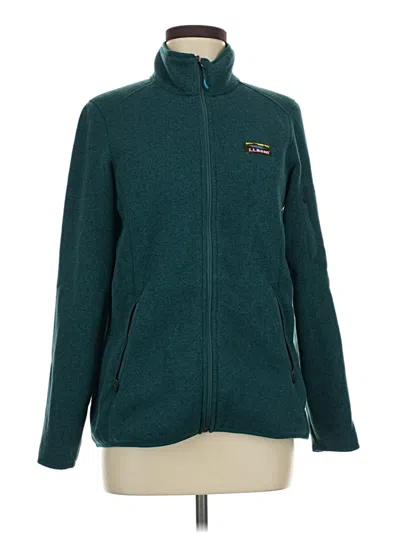 Pre-owned L.l.bean Fleece Jacket In Teal