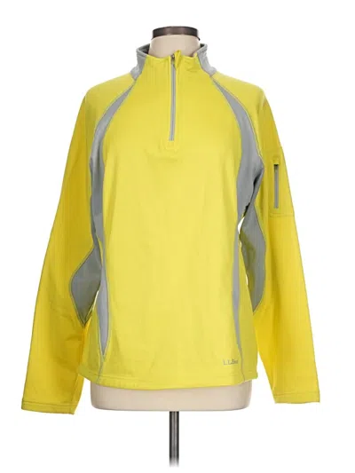 Pre-owned L.l.bean Fleece Jacket In Yellow