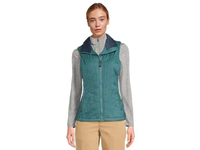 L.l.bean Fleece-lined Primaloft Vest In Green