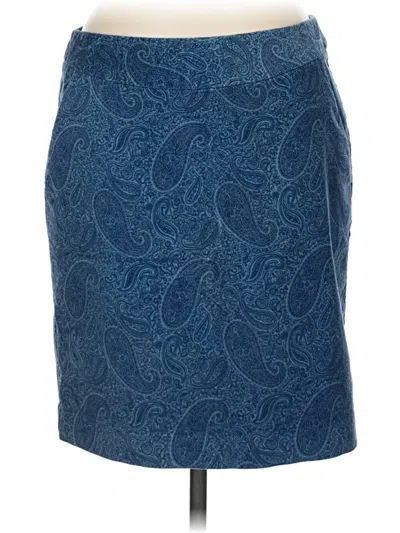 Pre-owned L.l.bean Formal Skirt In Blue