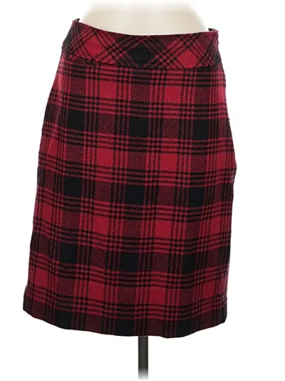 Pre-owned L.l.bean Formal Skirt In Red