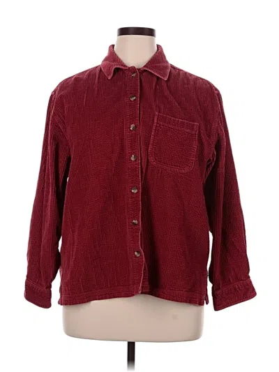 Pre-owned L.l.bean Jacket In Burgundy