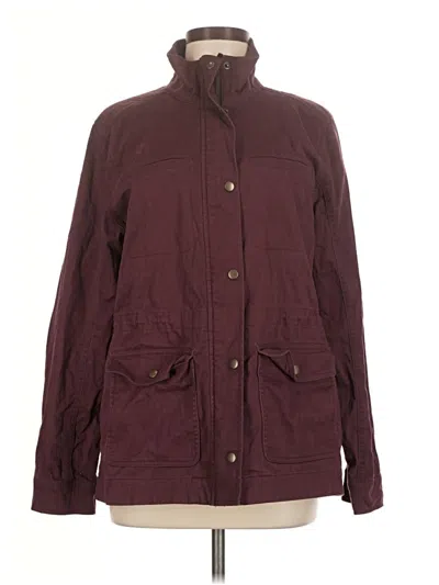 Pre-owned L.l.bean Jacket In Burgundy