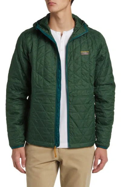 L.l.bean Katahdin Quilted Water Resistant Jacket In Rain Forest