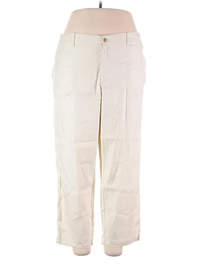 Pre-owned L.l.bean Khaki Pant In Ivory