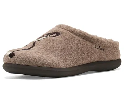 L.l.bean L. L.bean Daybreak Slippers Men's Slippers Taupe Owl: 11 D - Medium, Polyester/wool