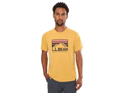 L.l.bean L. L.bean Everyday Sunsmart Tee Short Sleeve Graphic Men's Clothing Warm Gold/outdoor: Md In Yellow