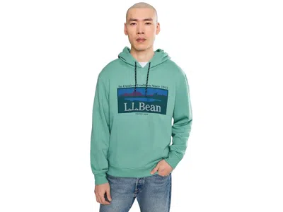 L.l.bean L. L.bean Mountain Classic Hoodie Men's Sweatshirt Silver Pine Outdoor Tradition: Xl, Cotton/polyest In Blue