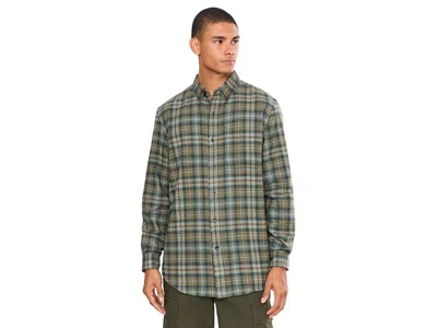 L.l.bean L. L.bean Scotch Plaid Flannel Shirt Slightly Fitted Men's Clothing Mackenzie Weathered: Sm In Gray