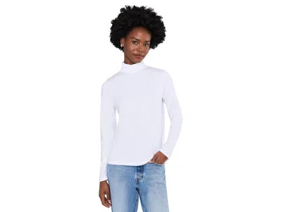 L.l.bean L. L.bean Soft Stretch Supima Turtleneck Women's Clothing White: Md, Cotton/modal/spandex
