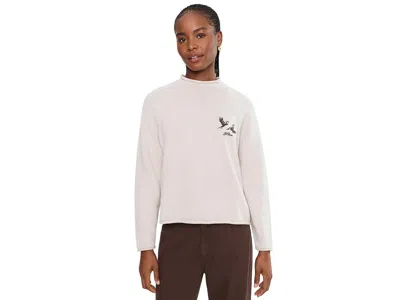 L.l.bean L. L.bean The Original Double L Rollneck Sweater Novelty Women's Sweater Oatmeal Heather Duck Embroi In Oatmeal Heather Duck Embroidery