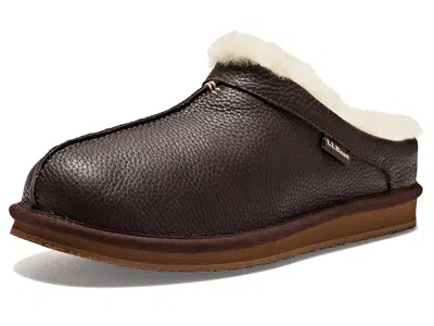 L.l.bean L. L.bean Wicked Good Leather Scuff Men's Slippers Deep Brown: 14 D - Medium