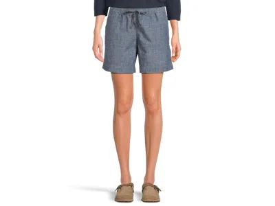L.l.bean Lakewashed Chambray Dock Shorts In Blue