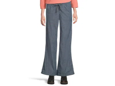 L.l.bean Lakewashed Pull-on Wide Leg Pants In Blue