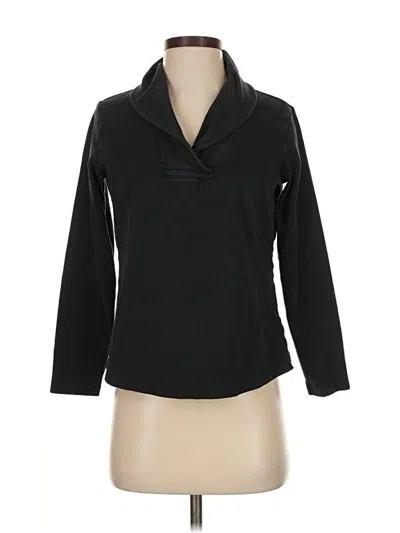 Pre-owned L.l.bean Long Sleeve Blouse In Black