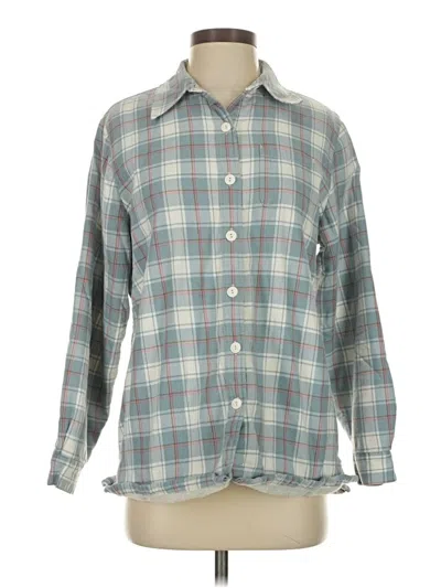 Pre-owned L.l.bean Long Sleeve Blouse In Blue