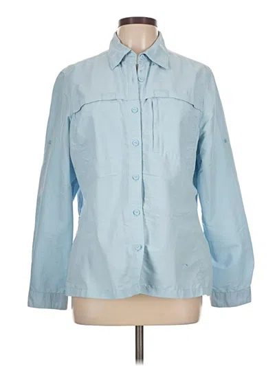 Pre-owned L.l.bean Long Sleeve Blouse In Blue