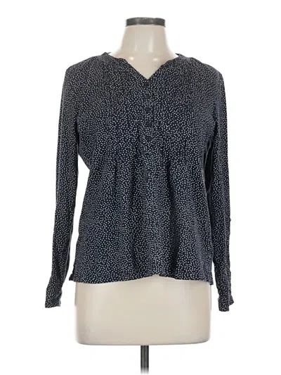 Pre-owned L.l.bean Long Sleeve Blouse In Gray