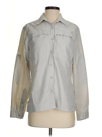 Pre-owned L.l.bean Long Sleeve Blouse In Gray