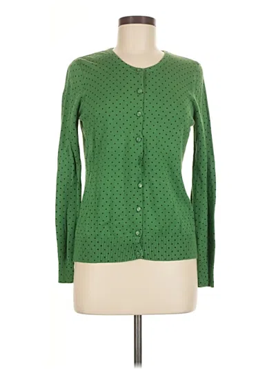 Pre-owned L.l.bean Long Sleeve Blouse In Green