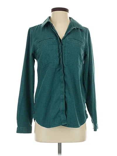 Pre-owned L.l.bean Long Sleeve Blouse In Teal