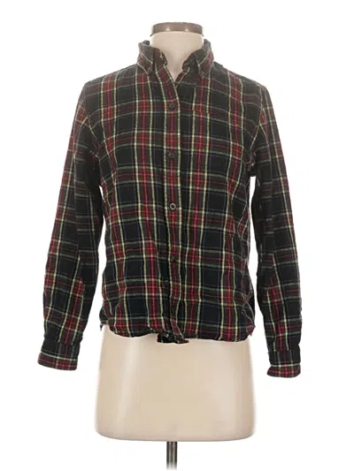 Pre-owned L.l.bean Long Sleeve Button Down Shirt In Black