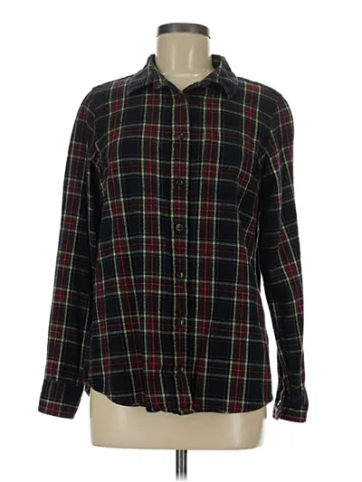 Pre-owned L.l.bean Long Sleeve Button Down Shirt In Black