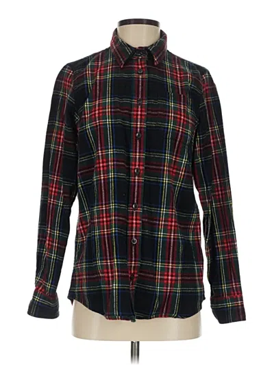 Pre-owned L.l.bean Long Sleeve Button Down Shirt In Black