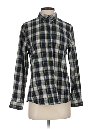 Pre-owned L.l.bean Long Sleeve Button Down Shirt In Black