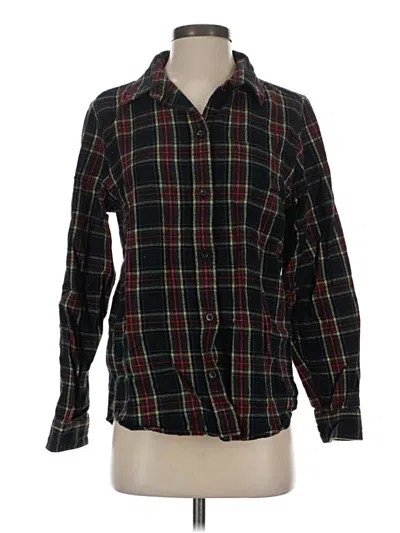 Pre-owned L.l.bean Long Sleeve Button Down Shirt In Black