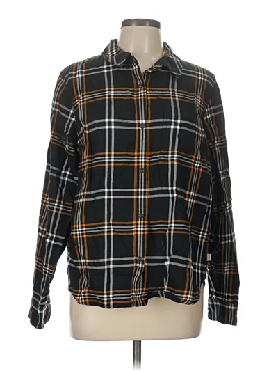 Pre-owned L.l.bean Long Sleeve Button Down Shirt In Black
