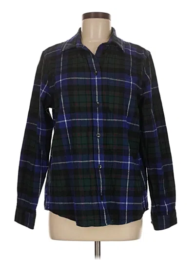 Pre-owned L.l.bean Long Sleeve Button Down Shirt In Black