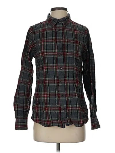 Pre-owned L.l.bean Long Sleeve Button Down Shirt In Black