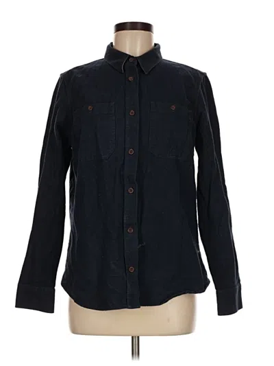 Pre-owned L.l.bean Long Sleeve Button Down Shirt In Black