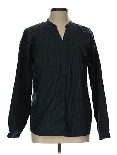 Pre-owned L.l.bean Long Sleeve Button Down Shirt In Black