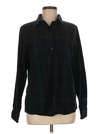 Pre-owned L.l.bean Long Sleeve Button Down Shirt In Black