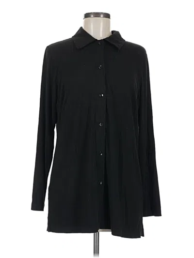 Pre-owned L.l.bean Long Sleeve Button Down Shirt In Black