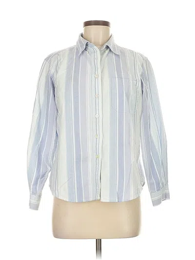 Pre-owned L.l.bean Long Sleeve Button Down Shirt In Blue