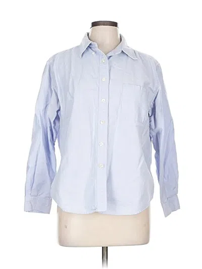 Pre-owned L.l.bean Long Sleeve Button Down Shirt In Blue